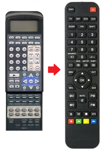 Telecomando ricambio per - di,